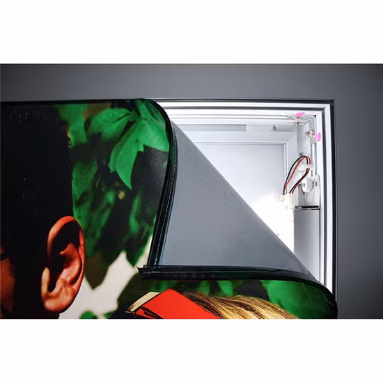 100% tecido retroiluminado de poliéster, impressão por sublimação de tinta, matéria têxtil retroiluminada branca, lightbox